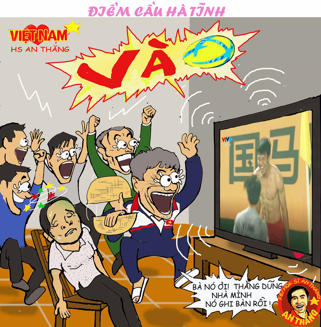 Hí họa: U23 Việt Nam tạo địa chấn Á châu